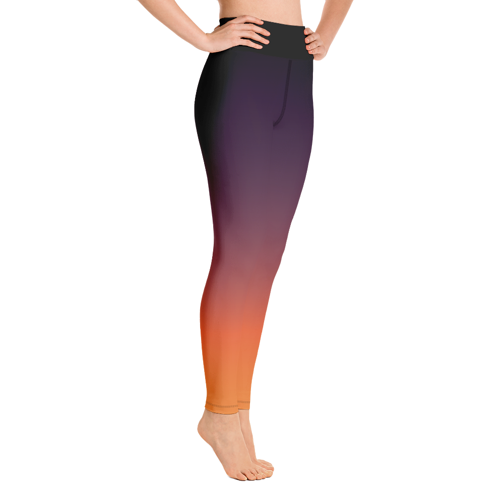 Sunset Yoga Leggings Pants Active Wear Pilates