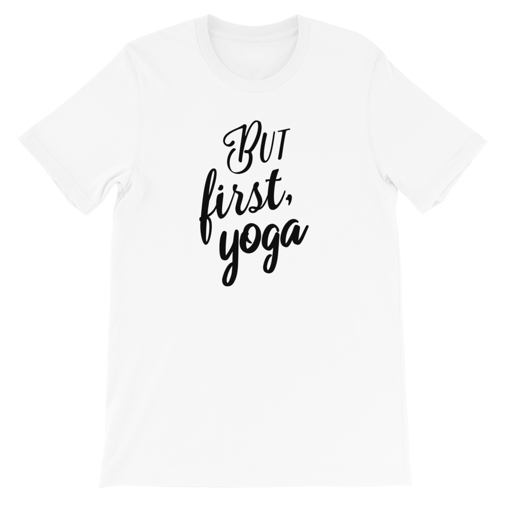 Avocadista But First Yoga T-Shirt
