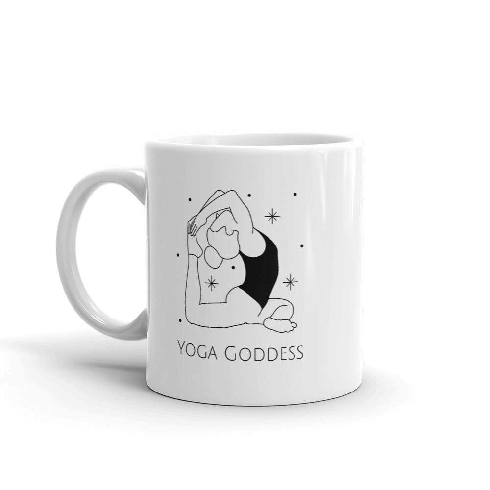 Yoga Goddess glossy mug