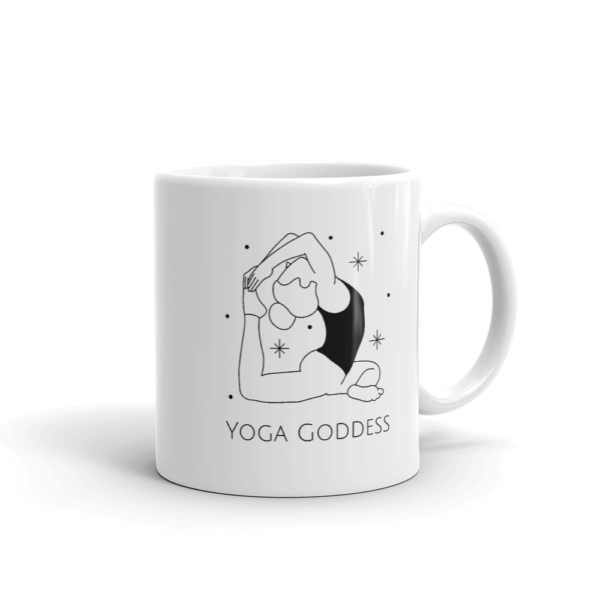 Yoga Goddess glossy mug