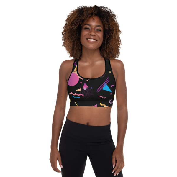 Avocadista 90ies black yoga sports bra active wear Pilates