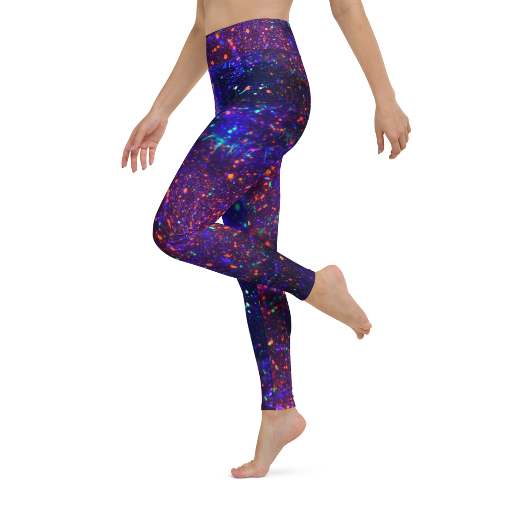 Avocadista Neon Glitter Yoga Leggings Pants Active Wear Pilates