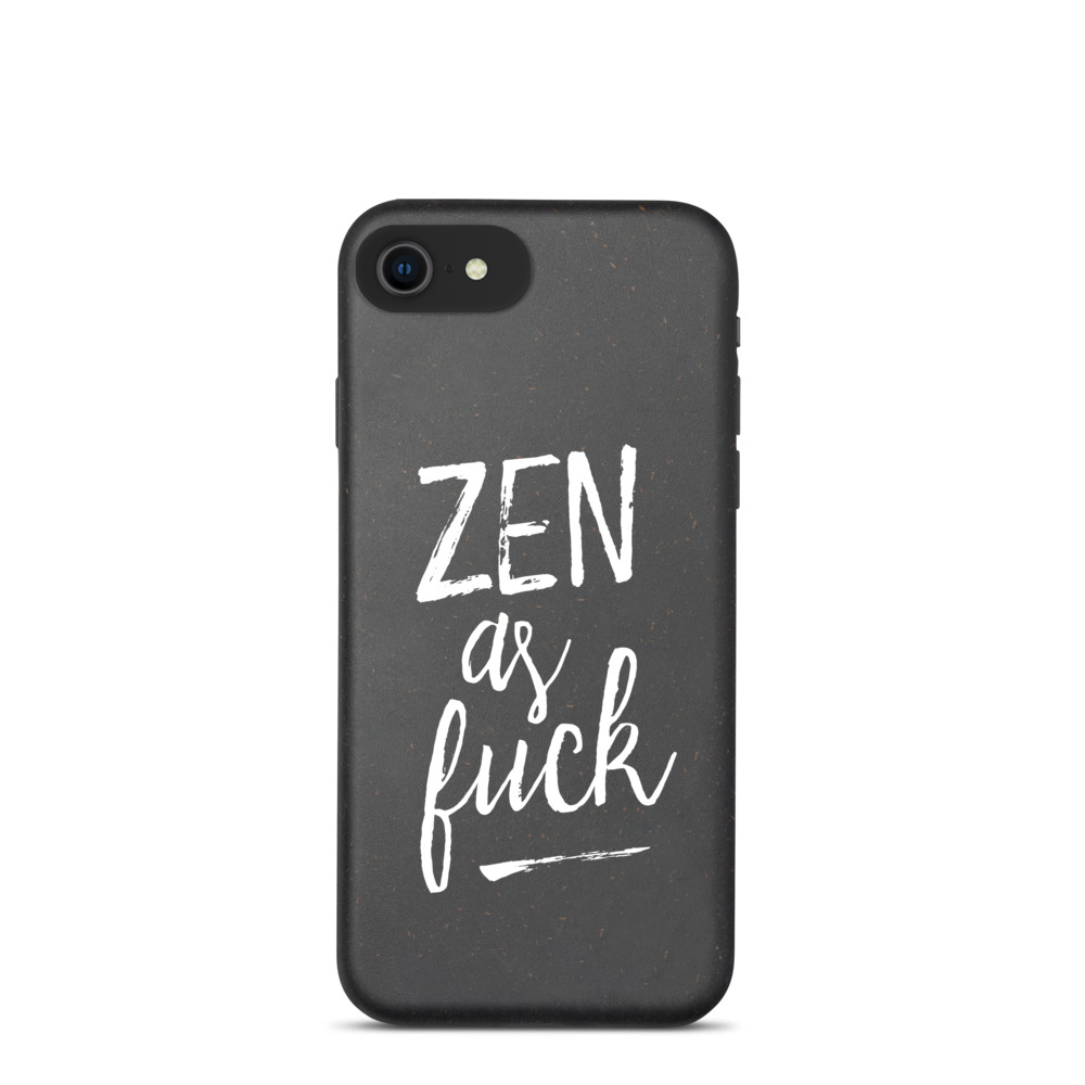 Zen as Fuck Yoga Mindfulness Biodegradable iPhone Case