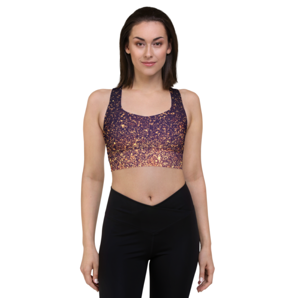 Gold Dust Yoga Sports Bra Active Wear Pilates